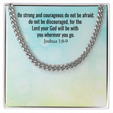 Divine Strength Cuban Link Necklace: A Symbol of Faith and Courage Jewelry/Cubanlink ShineOn Fulfillment 