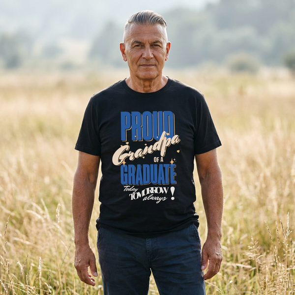 Proud of a Graduate Shirt – Family Matching Graduation Tee | Choose Your Role (Mom, Dad, Grandma & More)