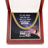 Dream Boldly, Shine Brightly: The Empowerment Cuban Link Chain Necklace Jewelry/Cubanlink ShineOn Fulfillment 