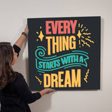 Dream Inspirer: Elegant High Gloss Metal Print with Timeless Message Print/Metal ShineOn Fulfillment 32