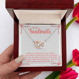 Embrace of Eternity: Interlocking Hearts Necklace - A Symbol of Undying Love Jewelry/InterlockingHearts ShineOn Fulfillment Polished Stainless Steel & Rose Gold Finish Luxury Box 