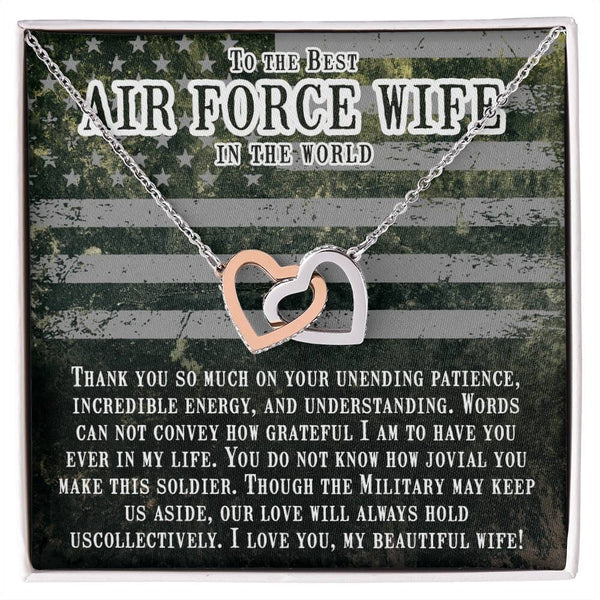 Embrace of Hearts Necklace: A Tribute to the Strength of an Air Force Wife Jewelry/InterlockingHearts ShineOn Fulfillment 