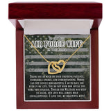 Embrace of Hearts Necklace: A Tribute to the Strength of an Air Force Wife Jewelry/InterlockingHearts ShineOn Fulfillment 