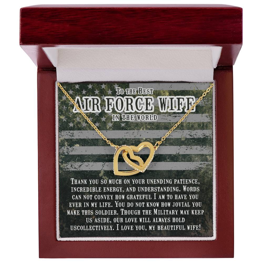 Embrace of Hearts Necklace: A Tribute to the Strength of an Air Force Wife Jewelry/InterlockingHearts ShineOn Fulfillment 