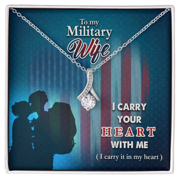 Embrace of Love: The Alluring Beauty Necklace - A Heartfelt Tribute to the Military Wife Jewelry/AlluringBeauty ShineOn Fulfillment 