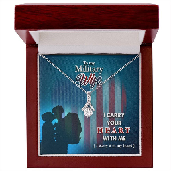 Embrace of Love: The Alluring Beauty Necklace - A Heartfelt Tribute to the Military Wife Jewelry/AlluringBeauty ShineOn Fulfillment 