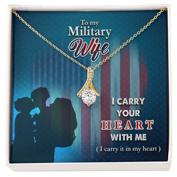 Embrace of Love: The Alluring Beauty Necklace - A Heartfelt Tribute to the Military Wife Jewelry/AlluringBeauty ShineOn Fulfillment 