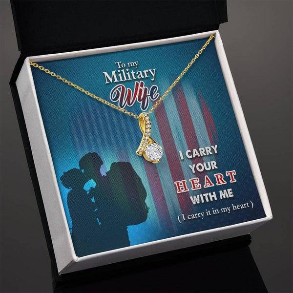 Embrace of Love: The Alluring Beauty Necklace - A Heartfelt Tribute to the Military Wife Jewelry/AlluringBeauty ShineOn Fulfillment 