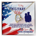 Embrace of Strength Necklace: A Tribute to the Heart of a Military Wife Jewelry/ForeverLove ShineOn Fulfillment 