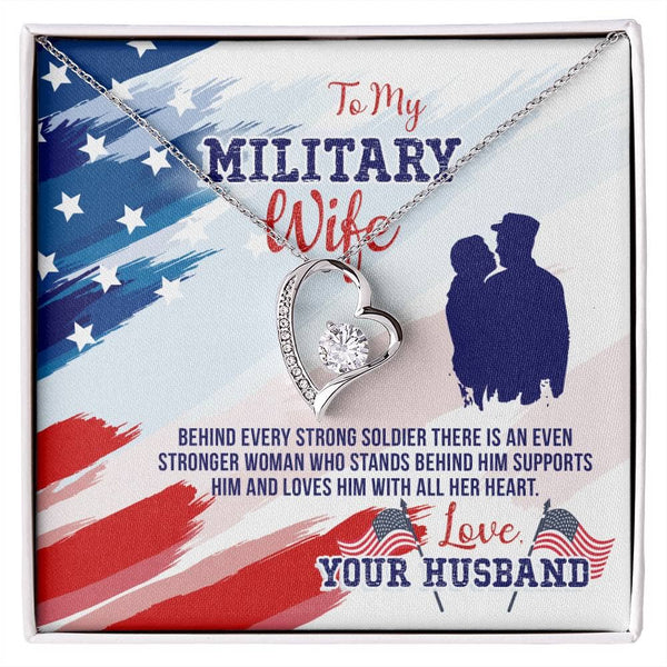 Embrace of Strength Necklace: A Tribute to the Heart of a Military Wife Jewelry/ForeverLove ShineOn Fulfillment 