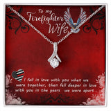 Embrace of Valor: The Alluring Beauty Necklace for the Firefighter's Wife Jewelry/AlluringBeauty ShineOn Fulfillment 