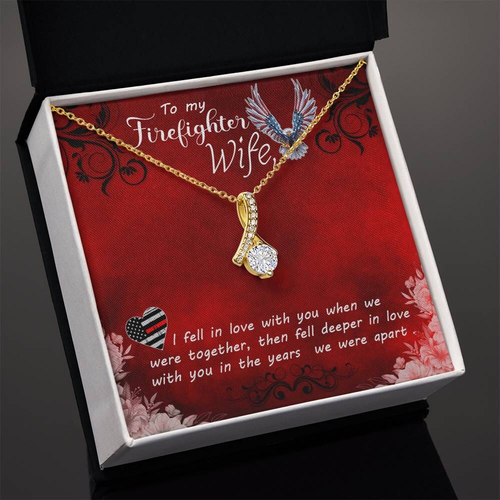 Embrace of Valor: The Alluring Beauty Necklace for the Firefighter's Wife Jewelry/AlluringBeauty ShineOn Fulfillment 