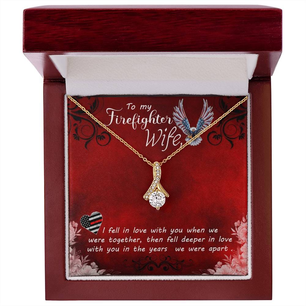 Embrace of Valor: The Alluring Beauty Necklace for the Firefighter's Wife Jewelry/AlluringBeauty ShineOn Fulfillment 