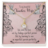 Embrace Perfection Necklace: A Tribute to Your Beloved Teacher Wife Jewelry/AlluringBeauty ShineOn Fulfillment 