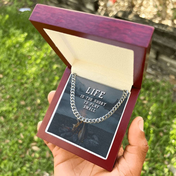 Empower Elegance: The Inspirational Cuban Link Chain - Embrace Life's Bold Journey Jewelry/Cubanlink ShineOn Fulfillment Stainless Steel Luxury Box 