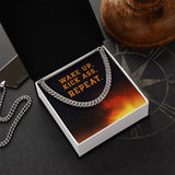 Empower Link Necklace: Unleash Your Strength Every Day Jewelry/Cubanlink ShineOn Fulfillment Stainless Steel Standard Box 