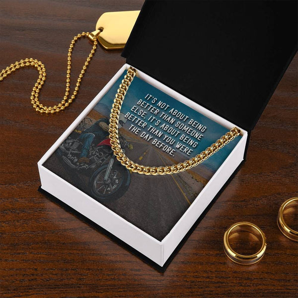 Empowerment Elegance: The Inspirational Cuban Link Chain Necklace Jewelry/Cubanlink ShineOn Fulfillment 