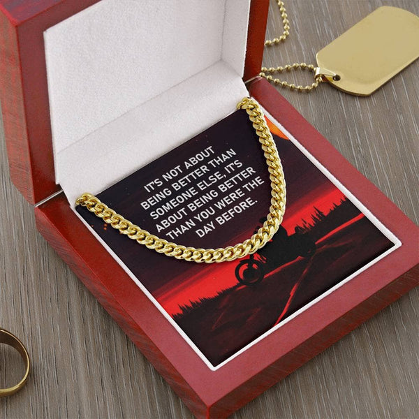 Empowerment Elegance: The Inspirational Cuban Link Chain Necklace Jewelry/Cubanlink ShineOn Fulfillment 