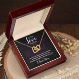 Enchanted Hearts Necklace: A Symbol of Eternal Love and Elegance Jewelry/InterlockingHearts ShineOn Fulfillment 