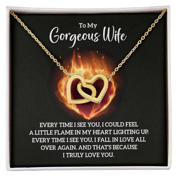 Enchanted Hearts Necklace – A Timeless Symbol of Endless Love Jewelry/InterlockingHearts ShineOn Fulfillment 