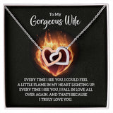 Enchanted Hearts Necklace – A Timeless Symbol of Endless Love Jewelry/InterlockingHearts ShineOn Fulfillment 