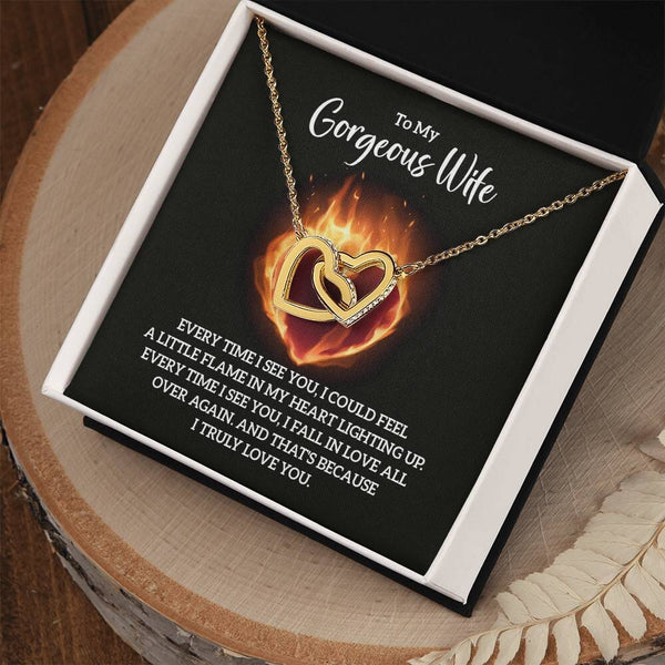 Enchanted Hearts Necklace – A Timeless Symbol of Endless Love Jewelry/InterlockingHearts ShineOn Fulfillment 