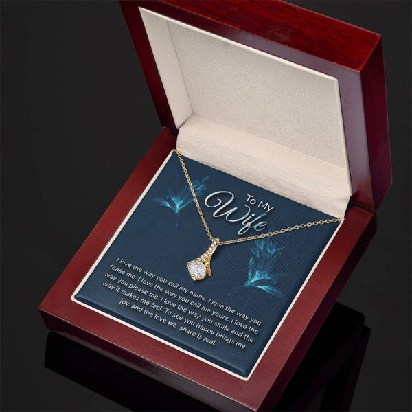 Enchanted Love Ribbon Necklace - A Dazzling Symbol of Everlasting Affection Jewelry/AlluringBeauty ShineOn Fulfillment 