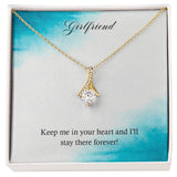 Enchanted Love Ribbon Necklace: Forever In Your Heart Jewelry/AlluringBeauty ShineOn Fulfillment 