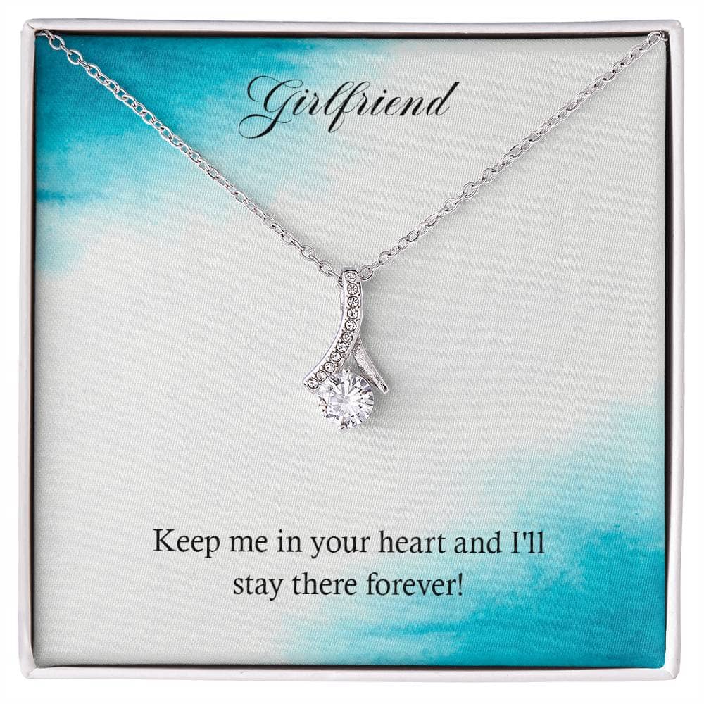 Enchanted Love Ribbon Necklace: Forever In Your Heart Jewelry/AlluringBeauty ShineOn Fulfillment 