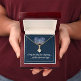 Enchanted Love Story Necklace: Begin Your Tale of Timeless Romance Jewelry/AlluringBeauty ShineOn Fulfillment 18K Yellow Gold Finish Luxury Box 