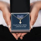 Enchanted Love Story Necklace: Begin Your Tale of Timeless Romance Jewelry/AlluringBeauty ShineOn Fulfillment 18K Yellow Gold Finish Standard Box 