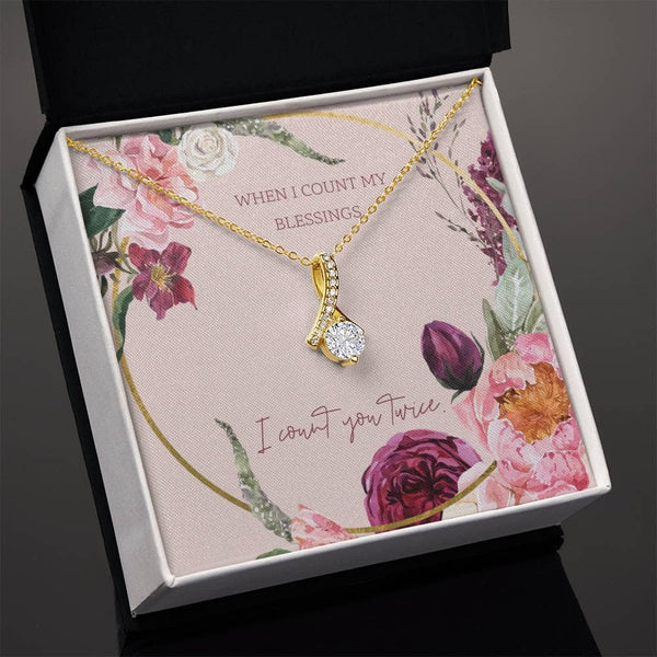 Enchanting Allure: The Necklace That Speaks of Twice the Love Jewelry/AlluringBeauty ShineOn Fulfillment 