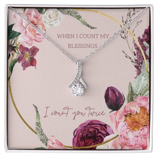 Enchanting Allure: The Necklace That Speaks of Twice the Love Jewelry/AlluringBeauty ShineOn Fulfillment 