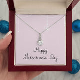 Enchanting Hearts Necklace: Sparkle Her Valentine's Day with Timeless Elegance Jewelry/AlluringBeauty ShineOn Fulfillment White Gold Finish Luxury Box 