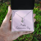 Enchanting Hearts Necklace: Sparkle Her Valentine's Day with Timeless Elegance Jewelry/AlluringBeauty ShineOn Fulfillment White Gold Finish Standard Box 