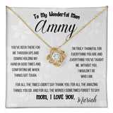 Endless Embrace Love Knot Necklace – A Personalized Tribute to Mom Jewelry/LoveKnot ShineOn Fulfillment 