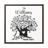 Endless Love Framed Canvas - Personalized Family Name Art Canvas printify 12″ x 12″ 1.25