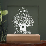 Endless Love & Life Acrylic Plaque - A Family Keepsake Acrylic/Square ShineOn Fulfillment 