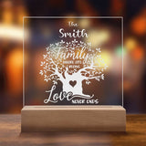 Endless Love & Life Acrylic Plaque - A Family Keepsake Acrylic/Square ShineOn Fulfillment 