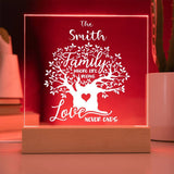 Endless Love & Life Acrylic Plaque - A Family Keepsake Acrylic/Square ShineOn Fulfillment 