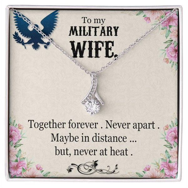 Endless Love Pendant: The Alluring Beauty Necklace - A Timeless Tribute to Your Military Wife Jewelry/AlluringBeauty ShineOn Fulfillment 