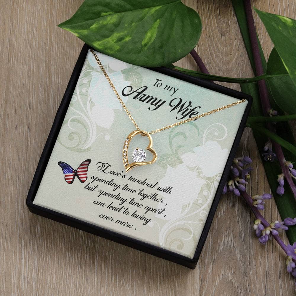 Enduring Embrace: The Forever Love Necklace for the Resilient Army Wife Jewelry/ForeverLove ShineOn Fulfillment 