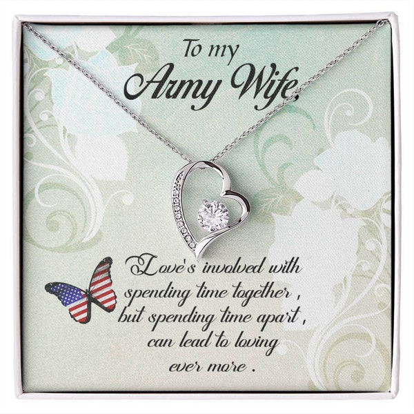 Enduring Embrace: The Forever Love Necklace for the Resilient Army Wife Jewelry/ForeverLove ShineOn Fulfillment 