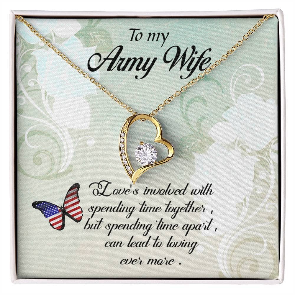 Enduring Embrace: The Forever Love Necklace for the Resilient Army Wife Jewelry/ForeverLove ShineOn Fulfillment 