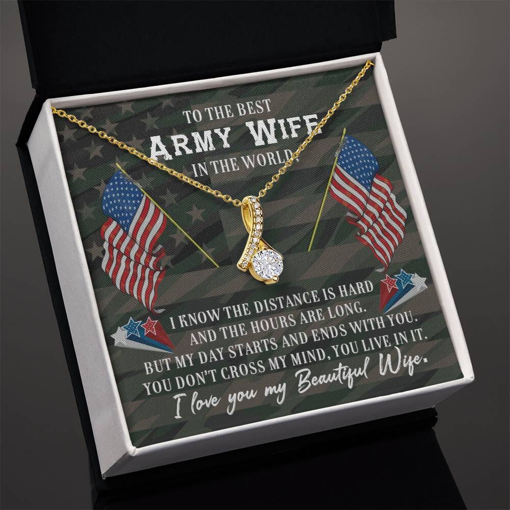 Enduring Love Pendant: A Tribute to the Strength and Grace of an Army Wife Jewelry/AlluringBeauty ShineOn Fulfillment 