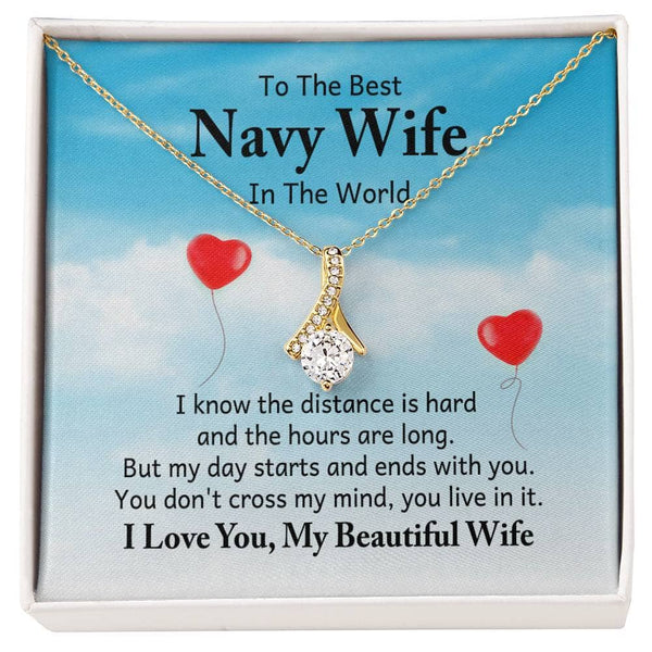 Enduring Love: The Alluring Beauty Necklace for the Navy Wife - A Symbol of Unbreakable Bonds Jewelry/AlluringBeauty ShineOn Fulfillment 