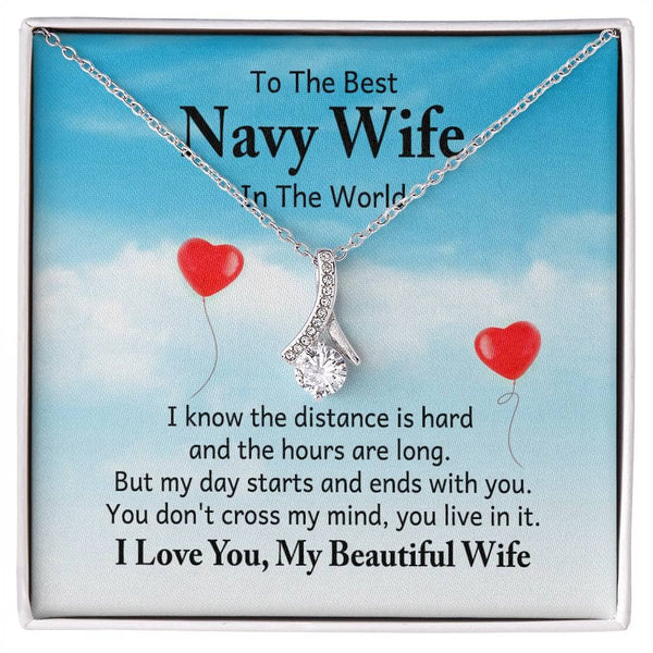 Enduring Love: The Alluring Beauty Necklace for the Navy Wife - A Symbol of Unbreakable Bonds Jewelry/AlluringBeauty ShineOn Fulfillment 