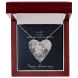 Entwined Hearts Necklace: A Symbol of Eternal Love and Joyful Anniversaries Jewelry/LoveKnot ShineOn Fulfillment 