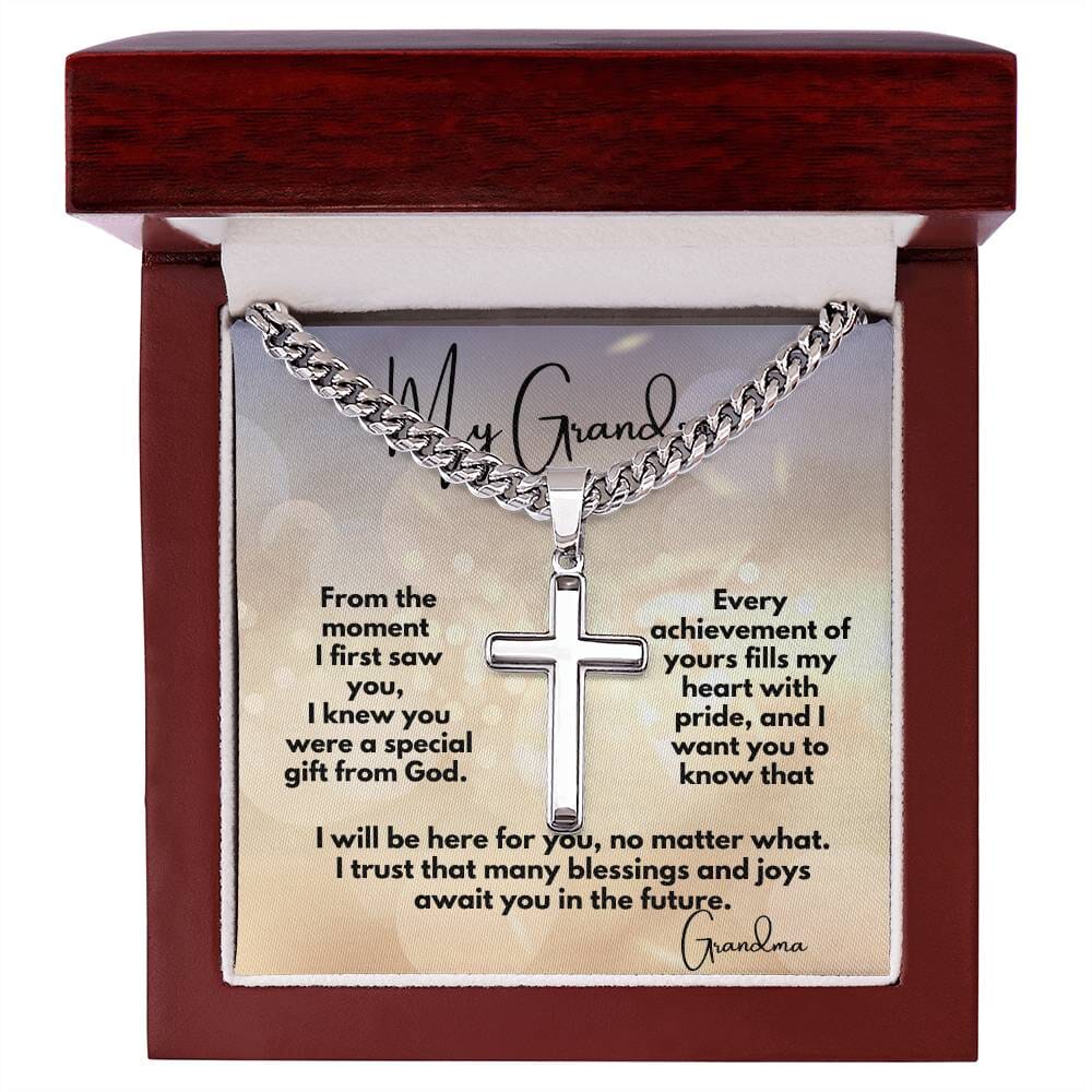 Eternal Blessings Cross Necklace: A Heartfelt Gift From Grandparents T ...