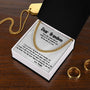 Eternal Bond: Grand Legacy Cuban Link Chain with Personalized Message Jewelry/Cubanlink ShineOn Fulfillment 14K Yellow Gold Finish Standard Box 